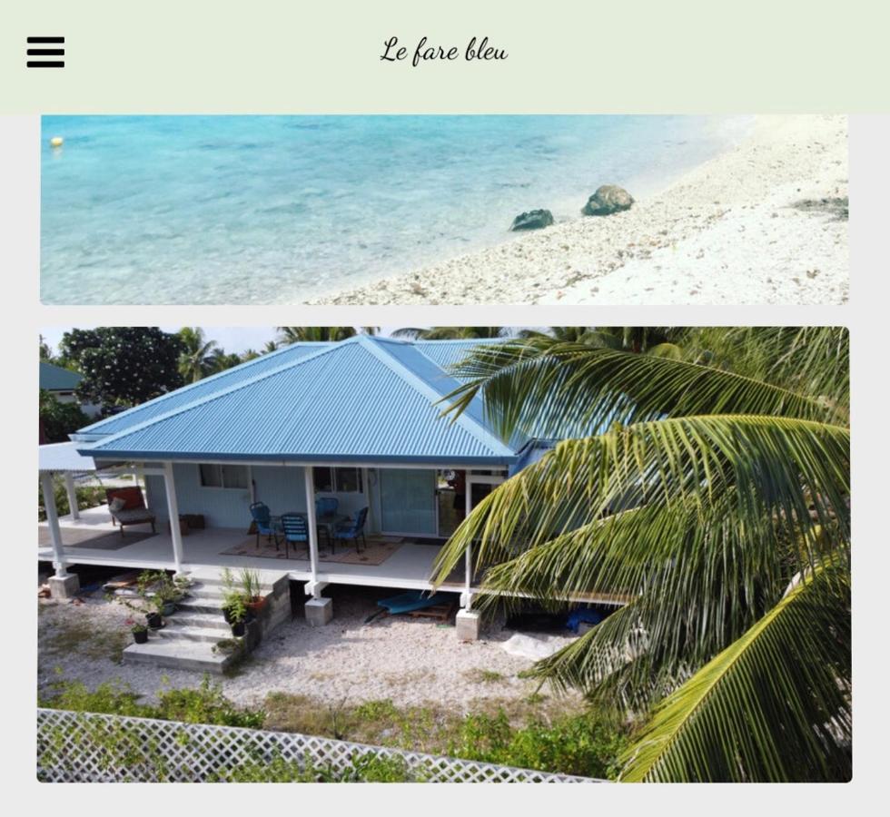 Apartamento Le Fare Bleu Tiputa Rangiroa Exterior foto
